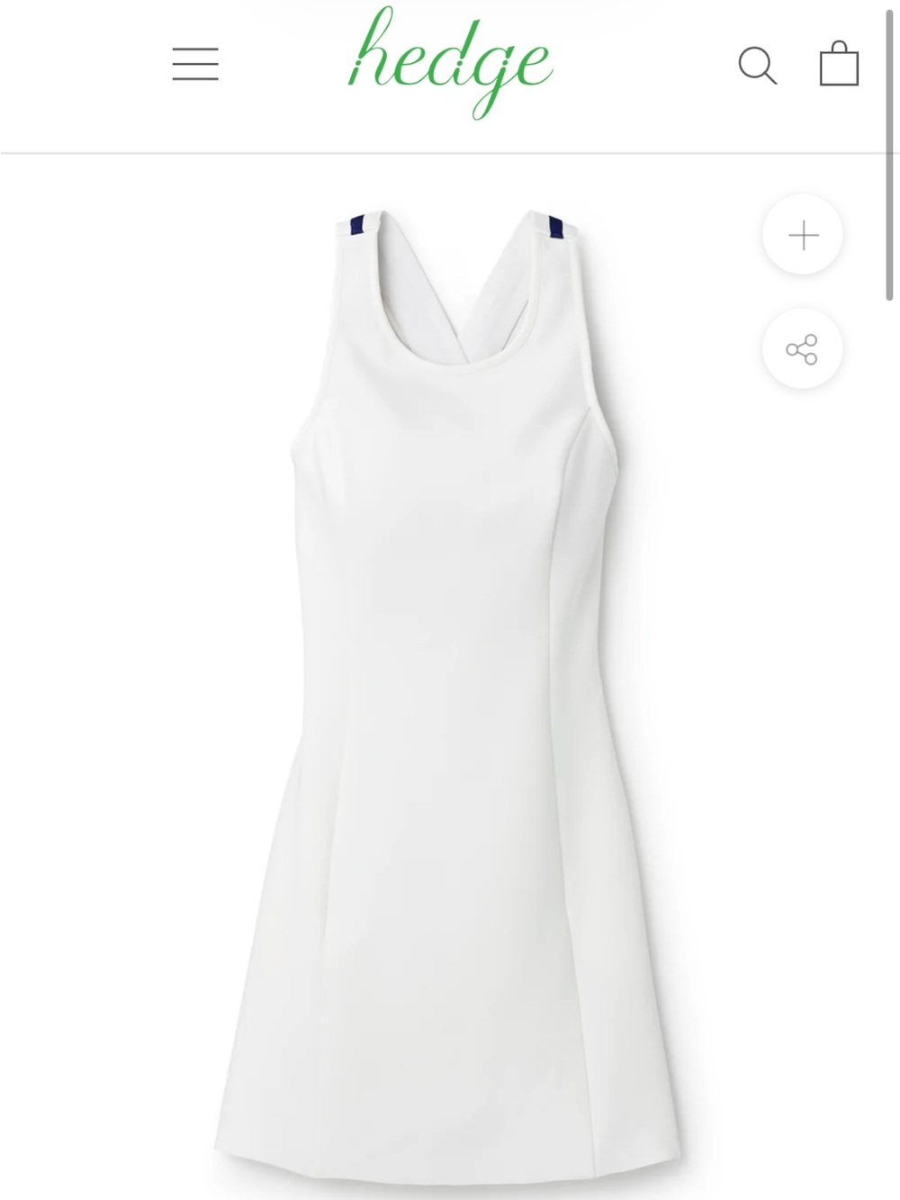 NWT Hedge Douglas Dress Cream Fit & Flare Heavy Performance Poly Size M